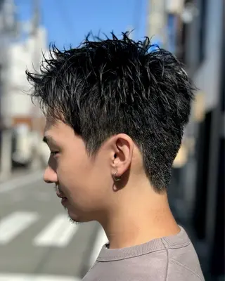 メンズ darts所属・マツダ レンのヘアスタイル