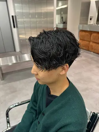 パーマ メンズ ブリーチ/パーマ特化 片平和寿のヘアスタイル