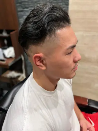 ショート ヒロ銀座バーバーショップ難波店所属・縮毛矯正/パーマ 宮河 惇💈のヘアスタイル