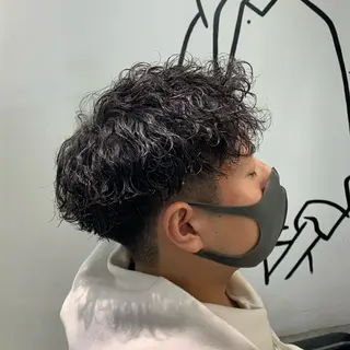 ショート パーマ メンズ メンズ特化美容師/ 藤戸 椋のヘアスタイル