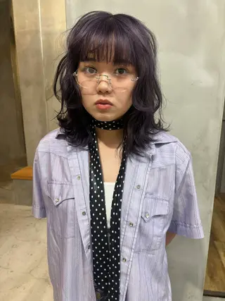 ミディアム 柴田 美育のヘアスタイル