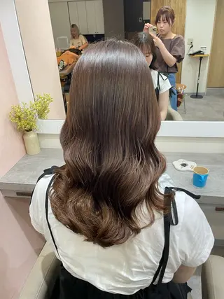 セミロング 韓国風パーマ/ヘア セット/店長みづきのヘアスタイル