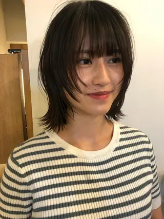 ミディアム ケアブリーチ/ボブ/ honoのヘアスタイル