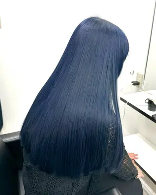 ロング カラー REV.難波所属・透明カラー✨ ブラウンカラーひなたのヘアスタイル