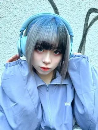 ミディアム カラー りょうへい/ 全頭ブリーチ/渋谷のヘアスタイル