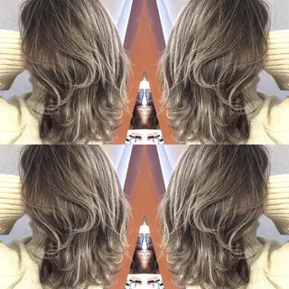 ミディアム カラー 井上 一平のヘアスタイル