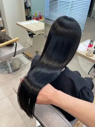 ロング 安田 蓮のヘアスタイル