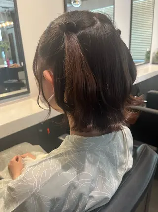 ショート ヘアアレンジ 顔まわり/暖色 可愛い特化🎀ゆうなのヘアスタイル