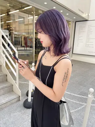 ショート カラー ヘアアレンジ 堺東Ripper "muaのヘアスタイル