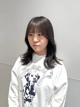 セミロング SALOWIN  north茶屋町店所属・💎透明感カラー💎 ナチュラルテイストのヘアスタイル