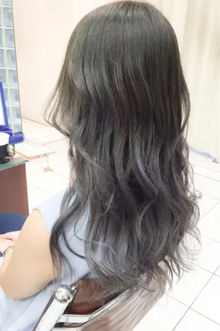 ロング カラー ヘアアレンジ モテ髪透明感❤️ デイズヘアカラーのヘアスタイル