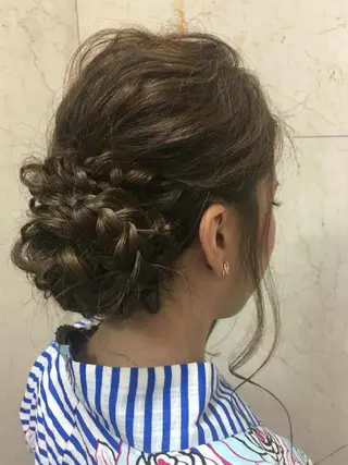 ロング 遠藤 拓馬のヘアスタイル