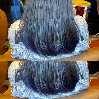 セミロング カラー 👑派手髪/カット 👑ANRYのヘアスタイル