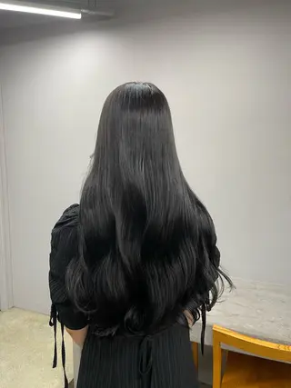 ロング カラー 愛莉/ラベンダー/ ベージュ/ブラウンのヘアスタイル