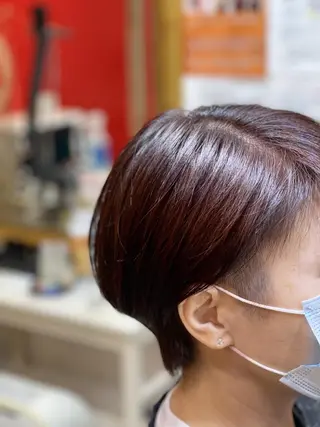 ミディアム カラー 頭皮ケア&髪質改善 美容室Atomのヘアスタイル