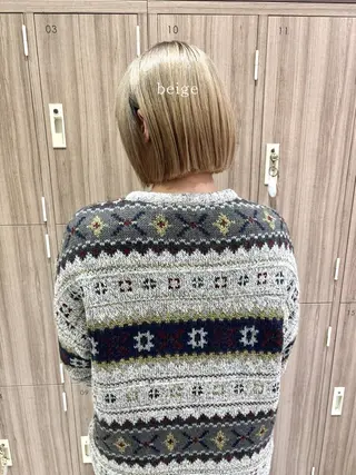 ミディアム カラー ショートヘアカラー 山本のヘアスタイル