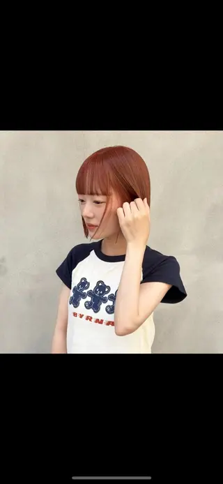 ショート カラー Asobi所属・透明感♡くすみカラー 🍏Haruka🍏のヘアスタイル