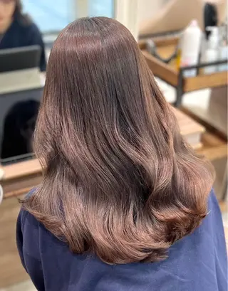 ロング 🔮韓国スタイル/艶 カラー/あやか🔮のヘアスタイル