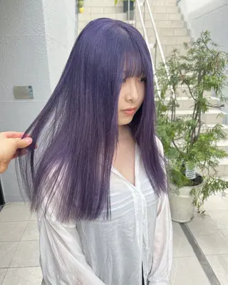 セミロング カラー レイヤーカット/ボブ 韓国ヘア🪄REN.のヘアスタイル