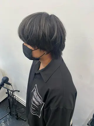 ショート カラー パーマ ヘアアレンジ メンズ nico TOKYO 渋谷所属・ブリーチ　ハイトーン 特化🌈フジタハルキのヘアスタイル