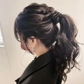 ヘアアレンジ 松井那津子 /ハイライトブリーチのヘアスタイル