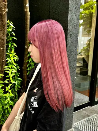 セミロング カラー ヘアアレンジ HIROKO / 透明感暖色カラー🎀のヘアスタイル