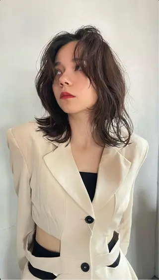 ミディアム ヘアアレンジ レイヤーカット🫧 🎀Tomoka🎀のヘアスタイル