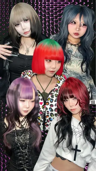 ミディアム miku /原宿美容師/y2kのヘアスタイル