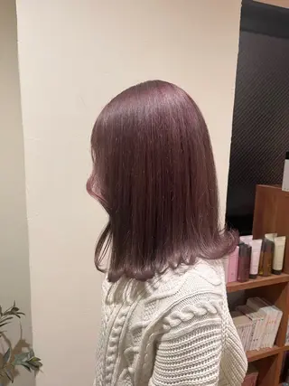 ミディアム カラー 梅山 美侑のヘアスタイル