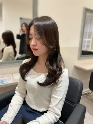 ロング Nerine 北千住所属・堤　葵生/韓国ヘア/ 透明感カラーのヘアスタイル