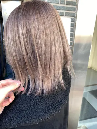 ミディアム カラー 美髪改善・ブリーチ tadasuke⭐️のヘアスタイル