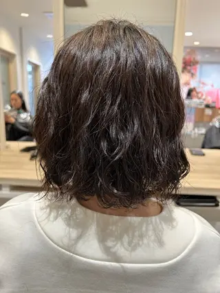 ミディアム パーマ メンズカット/パーマ 深浦　庄晴のヘアスタイル