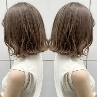 ミディアム カラー ヘアアレンジ 竹内啓太 ボブのヘアスタイル