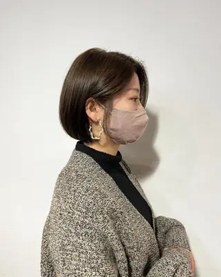 ショート カラー 髪質改善／縮毛矯正 関根青葉のヘアスタイル