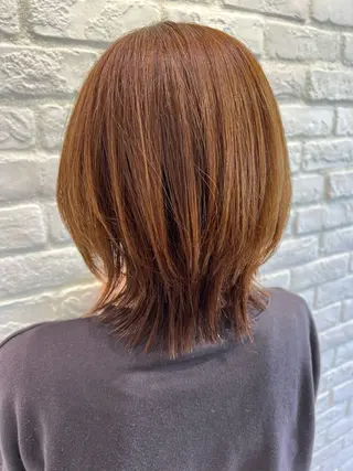 ミディアム mama美容師 たかはし みくのヘアスタイル