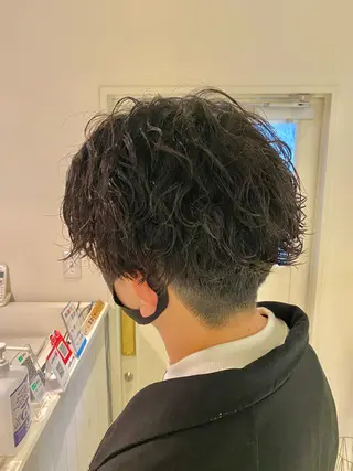ミディアム パーマ メンズ 【メンズ特化】 ツツイリュウノスケのヘアスタイル