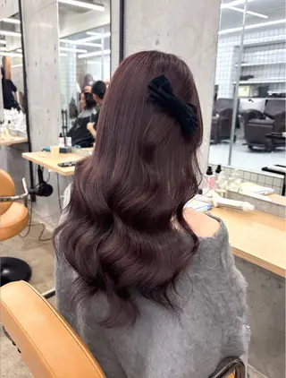 ロング カラー ヘアアレンジ 🎀暖色カラー🎀 ♡yurika♡のヘアスタイル