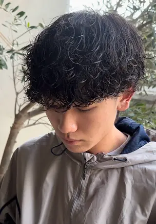 パーマ メンズ 年間2000名担当◎ パーマ職人/仲原佑樹のヘアスタイル