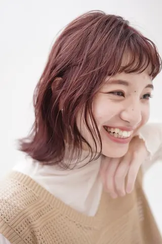 ミディアム カラー 透明感カラー🌿 ｛door｝髙橋輝のヘアスタイル