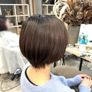 ショート ピンク・ラベンダー 艶カラー🍁かえでのヘアスタイル