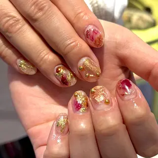 ネイル 𝙃𝙖𝙧𝙪⋆ ˚꩜｡個性派のネイルデザイン