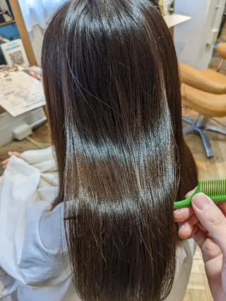 セミロング 中野 雅子のヘアスタイル