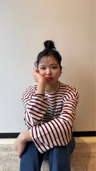 ミディアム ヘアアレンジ 白築 怜実のヘアスタイル