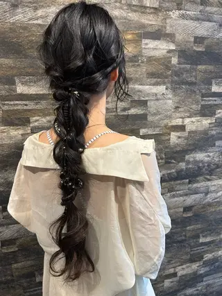ロング ヘアアレンジ SHANTi 飯塚 ヘアセット/髪質改善のヘアスタイル