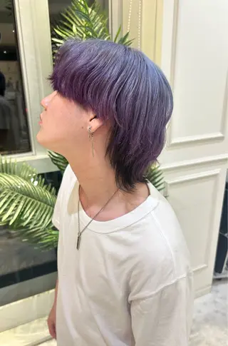 カラー メンズ Via  京都烏丸所属・ブロンド/ハイトーン /レイヤー/りなのヘアスタイル