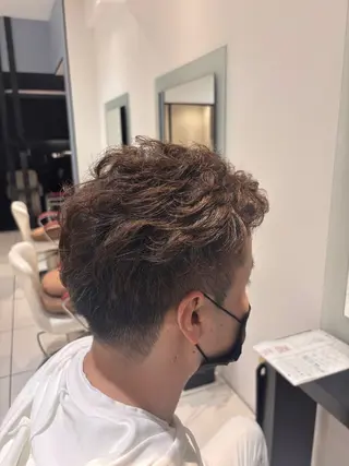 パーマ メンズ 🫧ショート/ボブ ✄﻿mana🫧のヘアスタイル