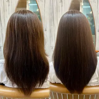 ロング パーマ 髪質改善✨縮毛矯正 ショートボブ/ともきのヘアスタイル
