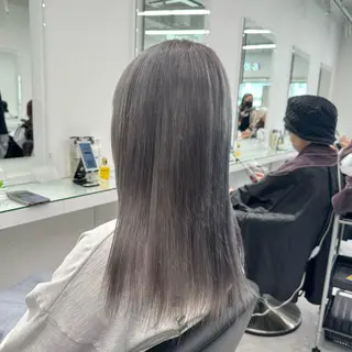 ロング カラー ヘアアレンジ ハイトーン艶カラー 🤍ゆうひのヘアスタイル