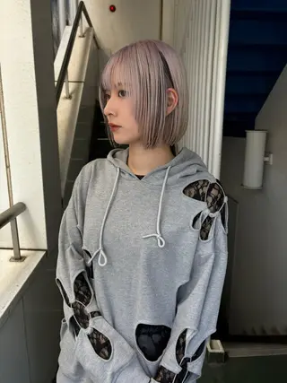 ショート カラー yiye 青山所属・無料カットモデル募集 🌱ひょうがのヘアスタイル