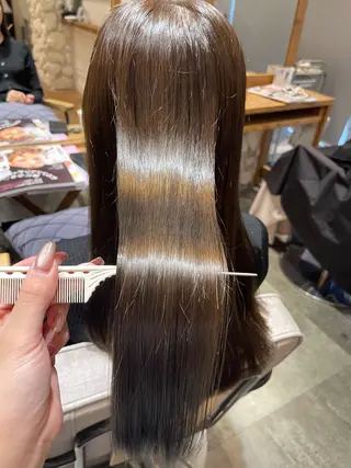 ロング SALOWIN川崎WEST所属・💐【柔らか質感】 縮毛矯正MIKU💐のヘアスタイル